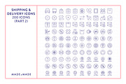 Shipping & Delivery Line Icons, an Outline Icon by Made by Made (Thumbnail 7 of 10)