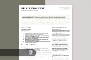ATS Executive Resume Template, a Resume Template by Anjum Ilyas
