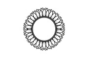 Floral Mandala Circle Frame Bundle, an Illustration by Gaye Art (Thumbnail 12 of 51)