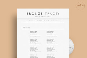 Clean ATS Resume/CV - The Bronze