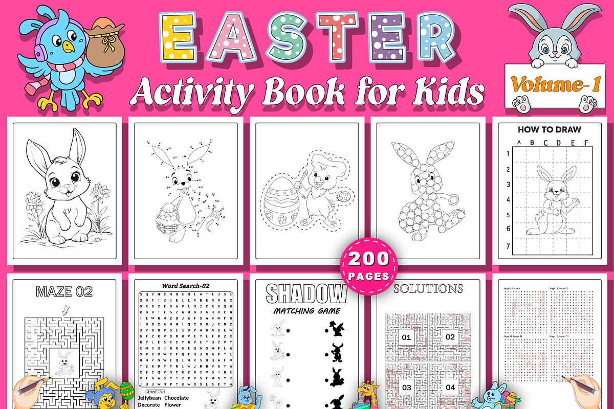 Easter Activity Book for Kids -Kdp, an Illustration by Creative Art (Photo 1 of 3)