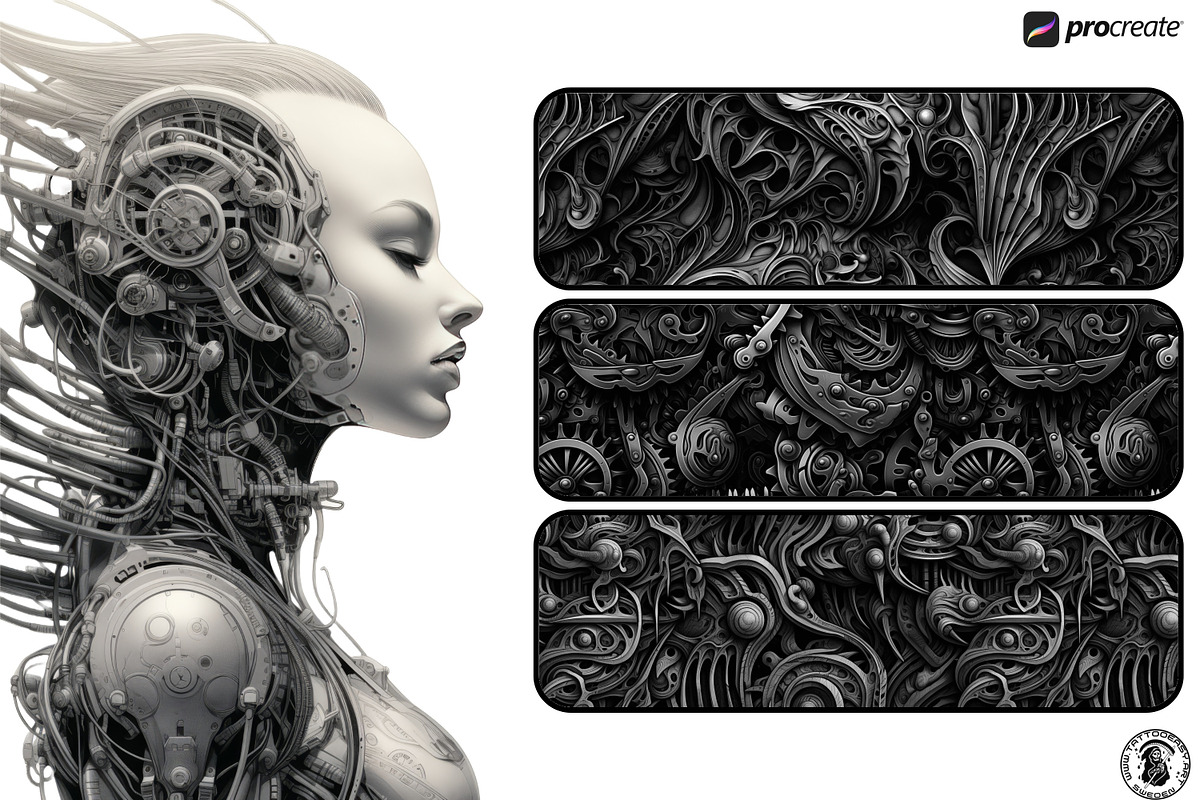 Biomech vol.2 designs & brushes, a Brush Add-On by Studio.Valhalla (Photo 7 of 8)
