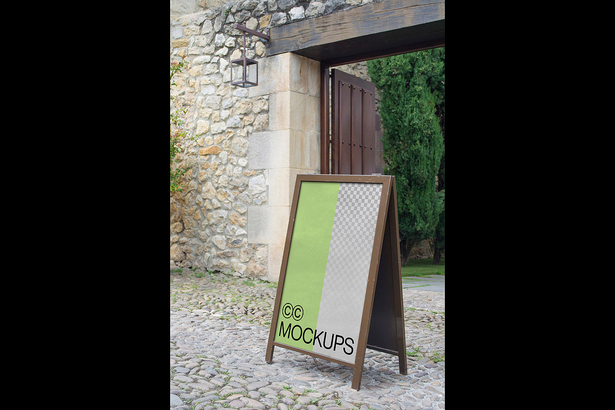 Entrance A-stand Mockups Pack P005, an Advertising Mockup by CC Mockups (Photo 4 of 7)