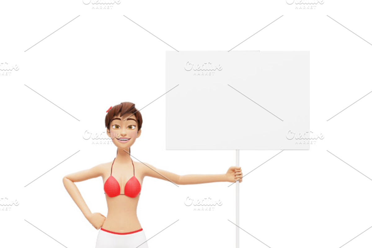 35 Promo Mock-Ups w/ Swimsuit Jenny, an iPad Mockup by Oleg Ribar (Photo 10 of 30)