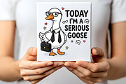 Today I'm a Serious Goose PNG, an Illustration by CraftArtStudio (Thumbnail 3 of 4)