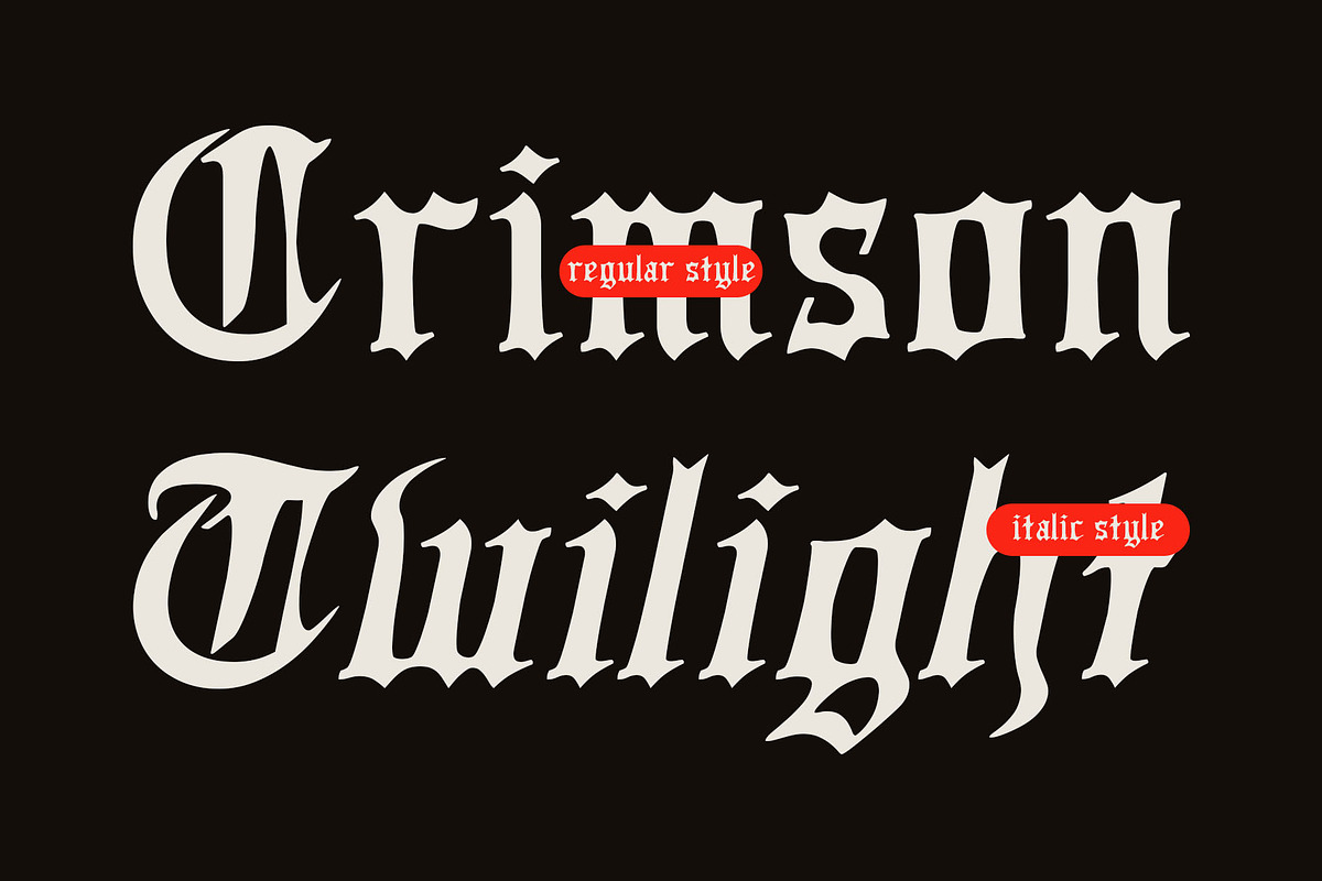 CS Rubeus Drawn, a Blackletter Font by Craft Supply Co. (Photo 6 of 8)