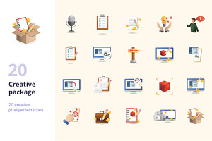 Creative Package 3D Icons Set Bundle, an Object Graphic by Aimagenarium@gmail.com
