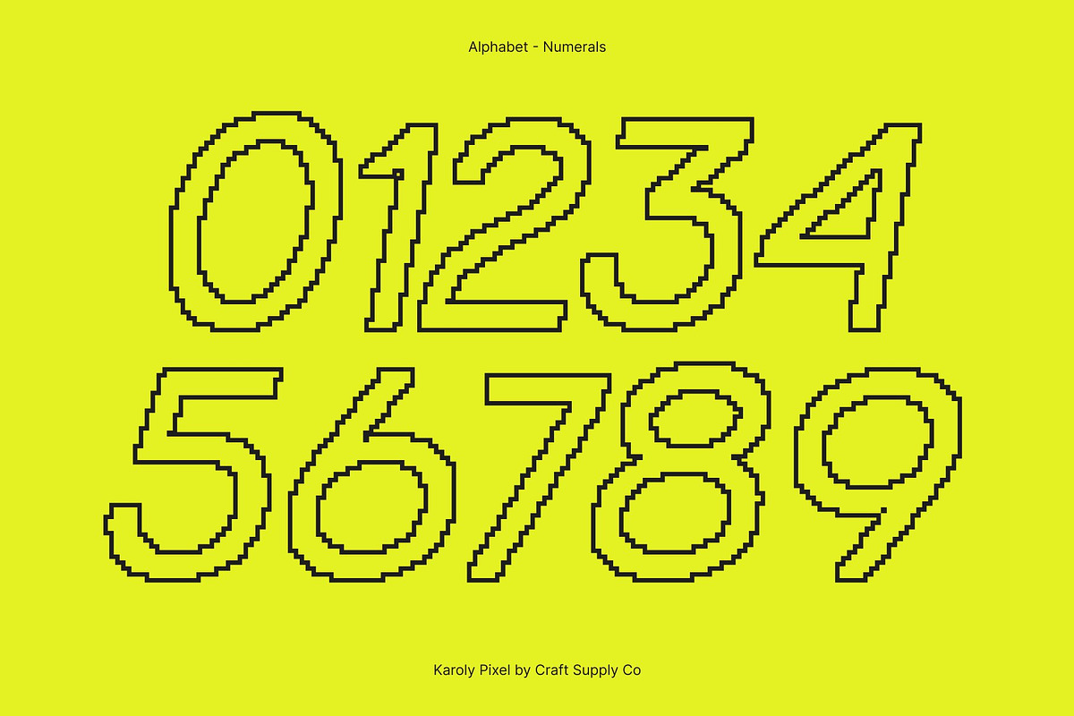 Karoly Pixel, a Sans Serif Font by Craft Supply Co. (Photo 4 of 8)