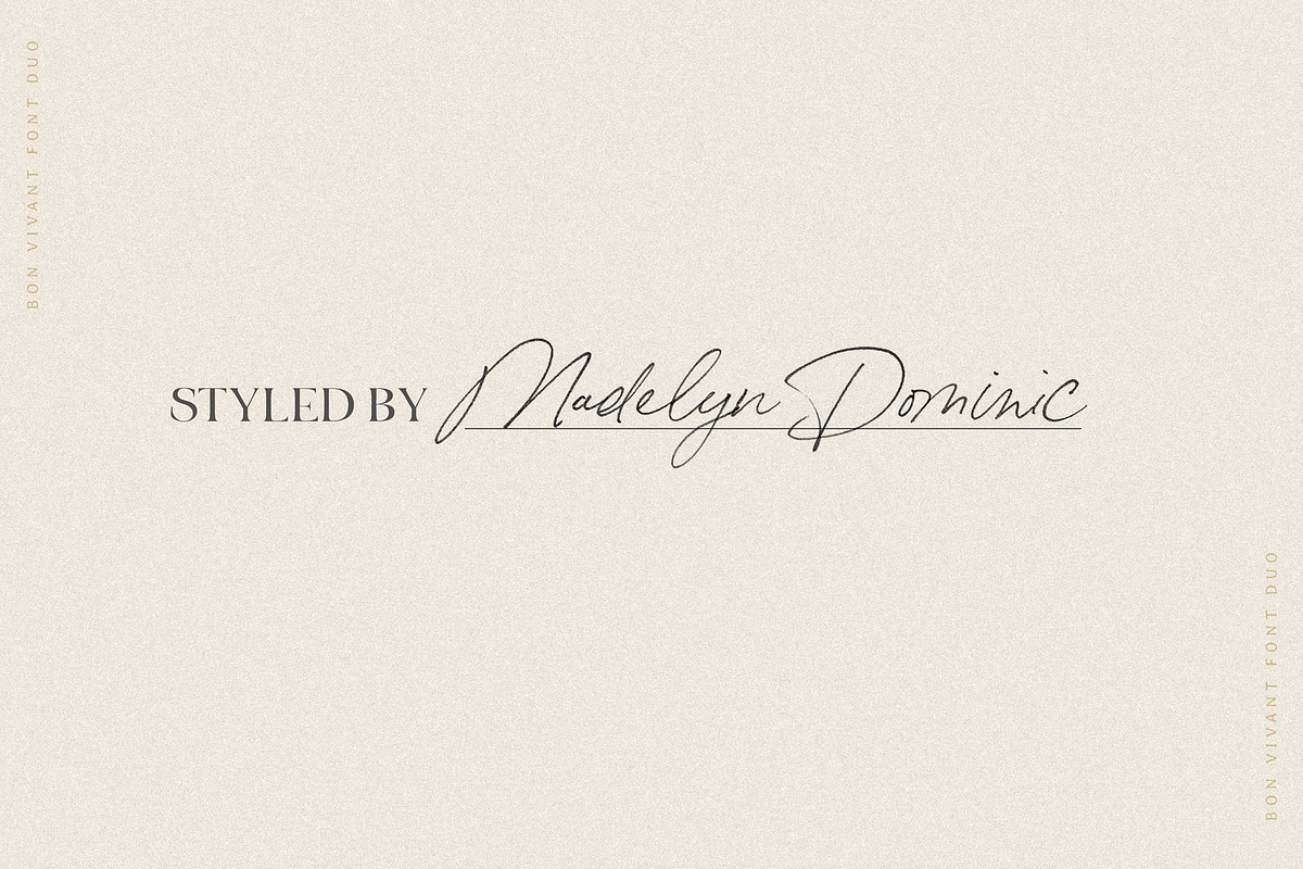 Bon Vivant Collection, a Serif Font by Nicky Laatz (Photo 11 of 44)