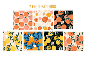 Collections Of Fruit Patterns.