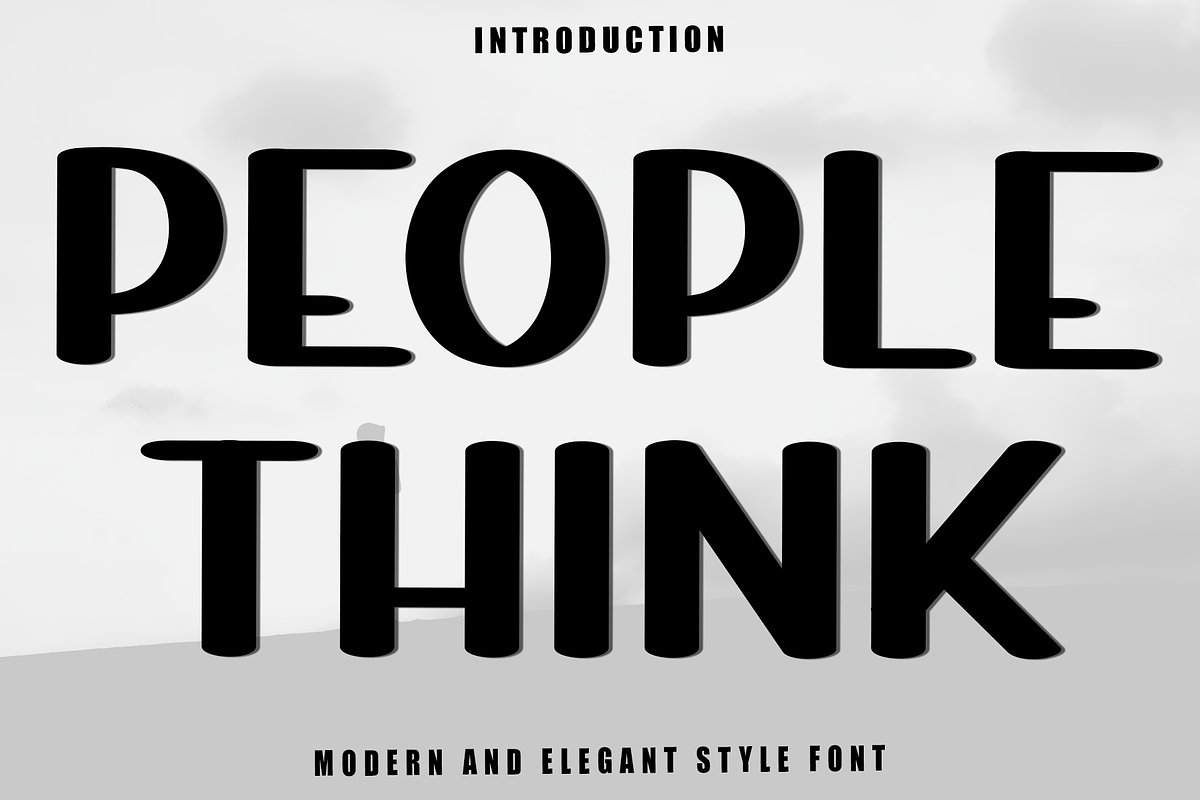 People Think, a Script Font by InermediaSTUDIO (Photo 1 of 8)
