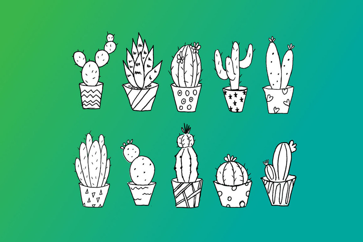 Cacti - Hi Res Vector Clip art, an Illustration by Inksnthings (Photo 3 of 6)