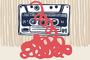 Old tapes, an Illustration by Tanya Akhmett (Thumbnail 9 of 9)
