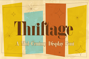 Thriftage Font + Extras