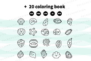 Cute Kawaii Shells Summer Character, a Seasonal Illustration by Palau (Thumbnail 11 of 12)