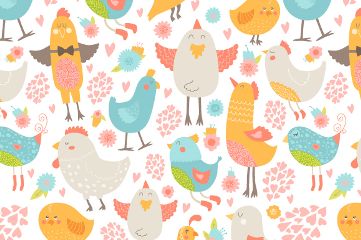 8 Seamless patterns with animals preview 3