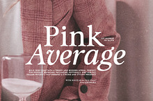 Pink Average - Trendy Modern Serif