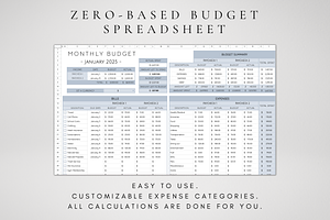 Google Sheets Zero-Based Budget