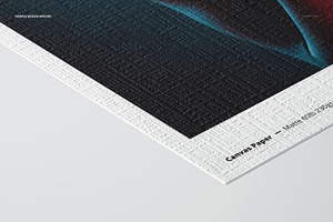 Canvas Paper Mockup Set