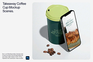 Coffee Cups Mockup Set, a Cups & Container Mockup by Creo.pt
