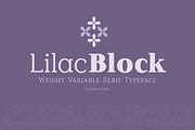 Lilac Block Weight Variable Serif, a Font by Roland Huse Design (Thumbnail 1 of 6)