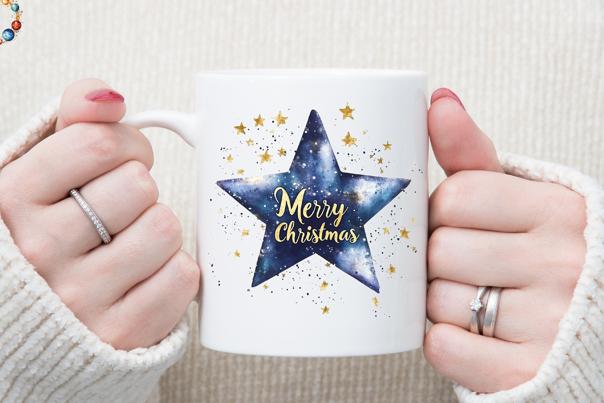 Celestial Christmas Clipart, an Illustration by Sublimation Artist (Photo 5 of 6)
