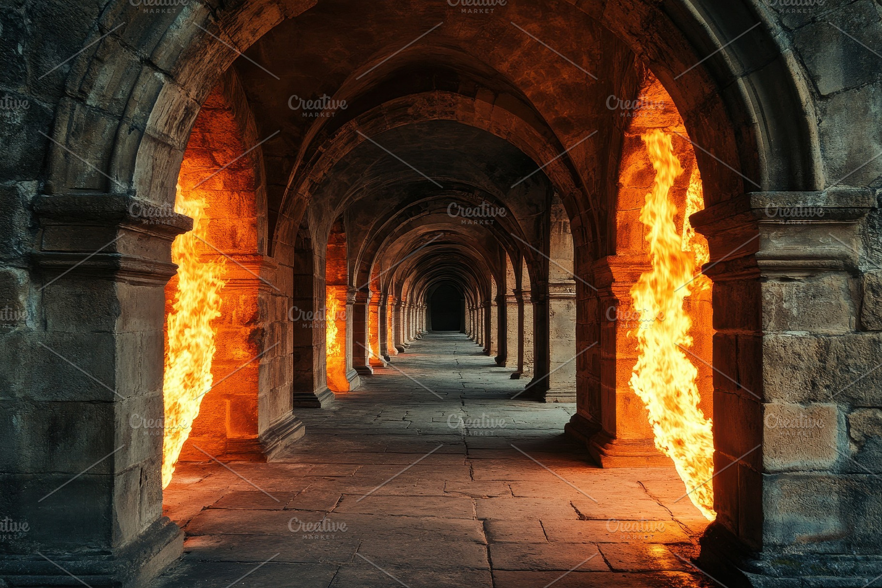 Ancient stone arches of classic, a Photo by Pavel_design
