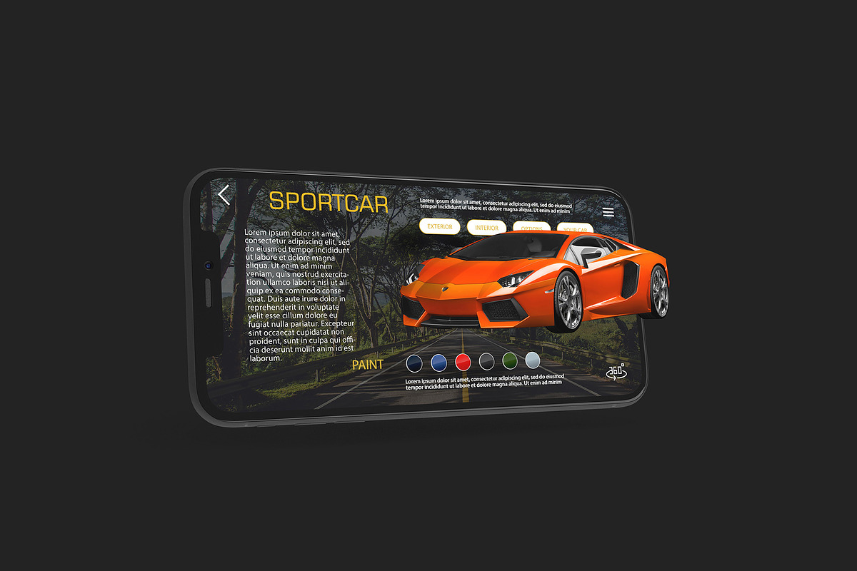 iPhone X Multilayer Mockup #5, an iPhone Mockup by Seven Lights (Photo 4 of 5)