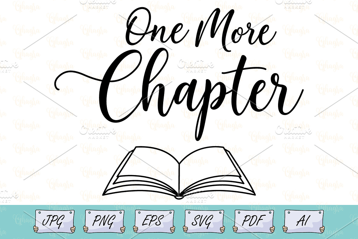 One More Chapter Book Line Art, an Education Illustration by Ghagra (Photo 1 of 7)