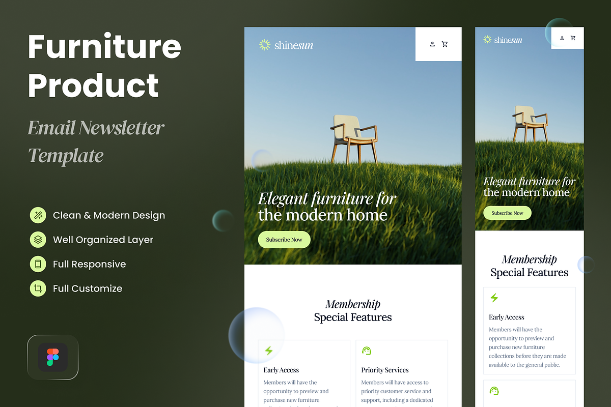 Furniture Product Email Newsletter, a Websites & App Template by SLAB! Design (Photo 1 of 4)