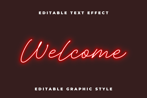 Neon Script Lined Text Effect preview 5