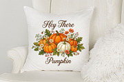 Preppy Hey There Pumpkin Fall Autumn, a Seasonal Illustration by Designking (Thumbnail 3 of 4)
