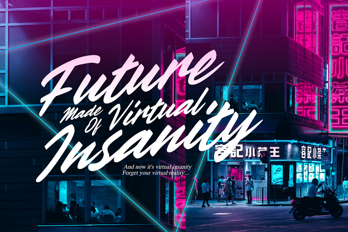 Maxmillion - 80s Brush Type, a Script Font by ikiiko (Photo 2 of 6)