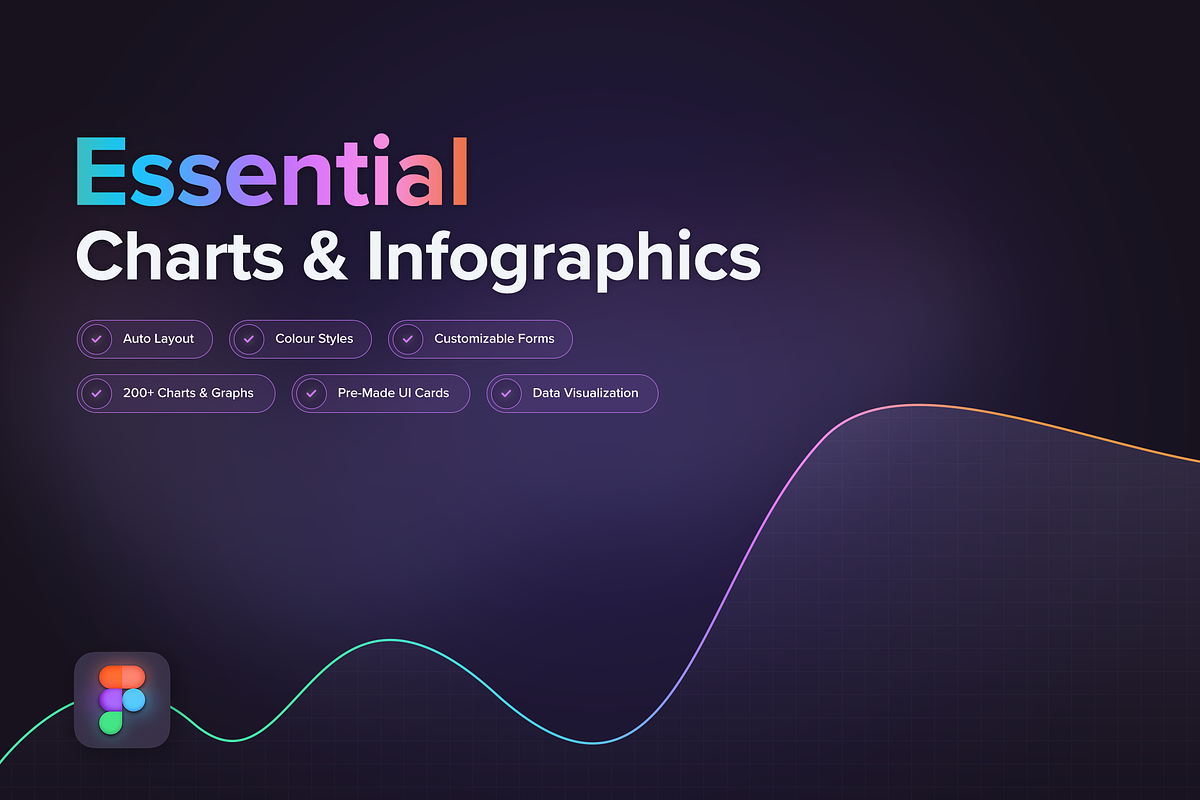Essential Charts & Infographics, an UI Kit Template by KL-Webmedia (Photo 1 of 6)