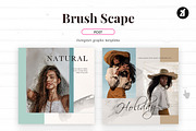 Brush scape social media graphic, a Social Media Template by Chanut is industries (Thumbnail 2 of 11)