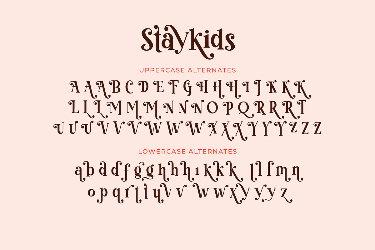 Stay Kids - Cute Modern Serif Font, a Serif Font by Airotype (Photo 9 of 10)