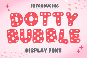 Dotty Bubble, a Handwritten Font by Fourteen Letter