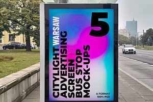 Warsaw Citylight Ad Bus Stop 10