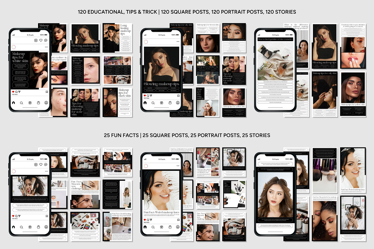 Makeup Instagram Template, a Social Media Template by Kalubuak (Photo 3 of 10)