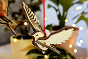 Set of 5 Bird Ornaments - Laser Cut, an Object Graphic by VectorPainter (Thumbnail 3 of 21)