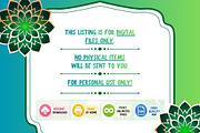 50 Simple Mandala Coloring Pages, an Object Illustration by SimoDigitalArt (Thumbnail 4 of 5)