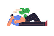 Modern people using gadgets set, a Technology Illustration by Good Studio (Thumbnail 7 of 8)