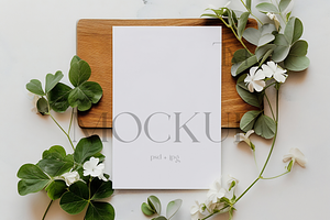 4x6 Card Mockup Invitation Card Mock