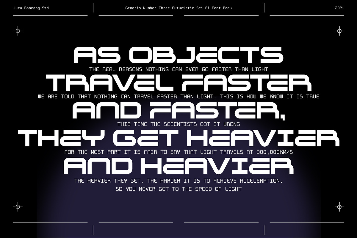 Genesis Three Expanded Sci-Fi Fonts, a Font by Juru Rancang Studio (Photo 2 of 12)