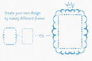 Frames Baby Shower Blue Clipart, an Object Graphic by Solo Art Original (Thumbnail 6 of 10)