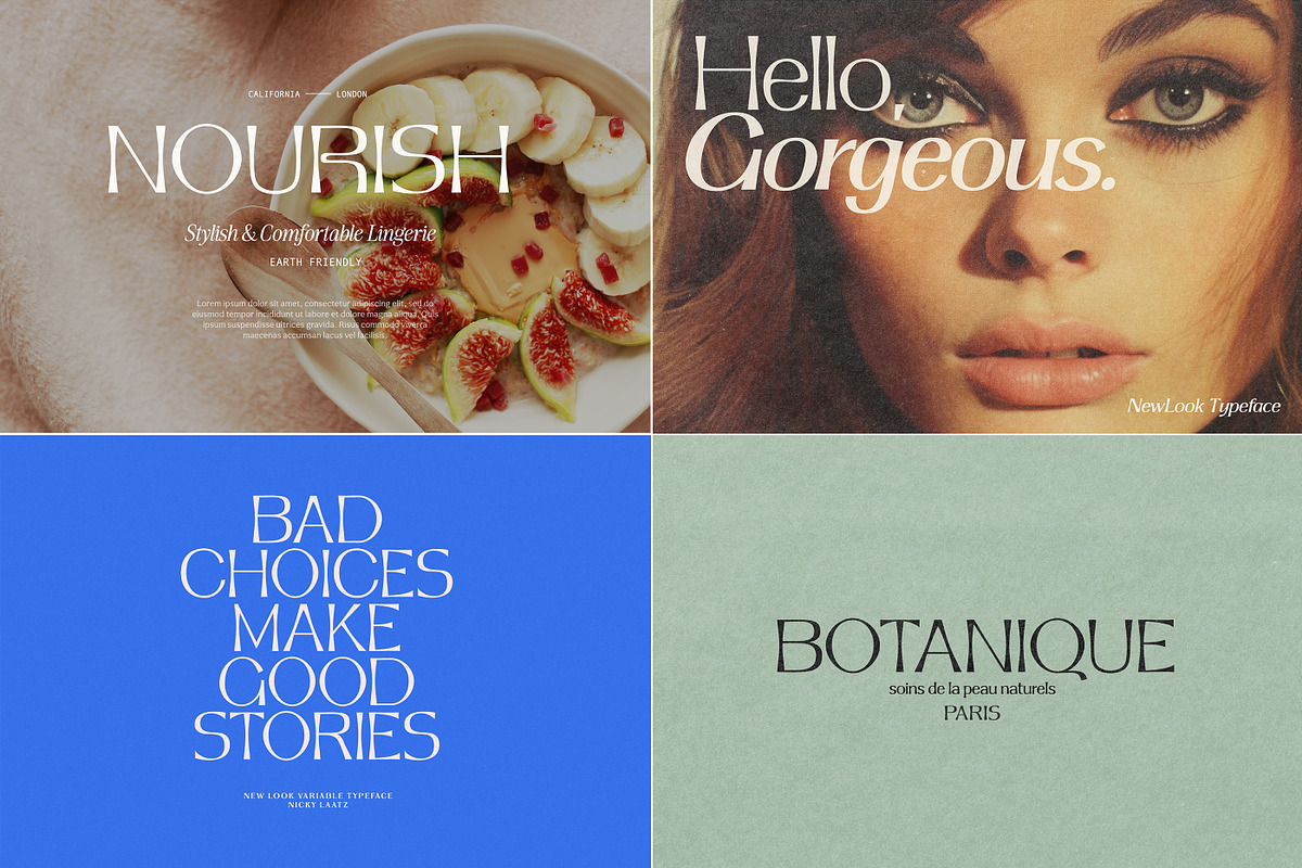 New Look Typeface ( +Variable Fonts), a Sans Serif Font by Nicky Laatz (Photo 16 of 35)