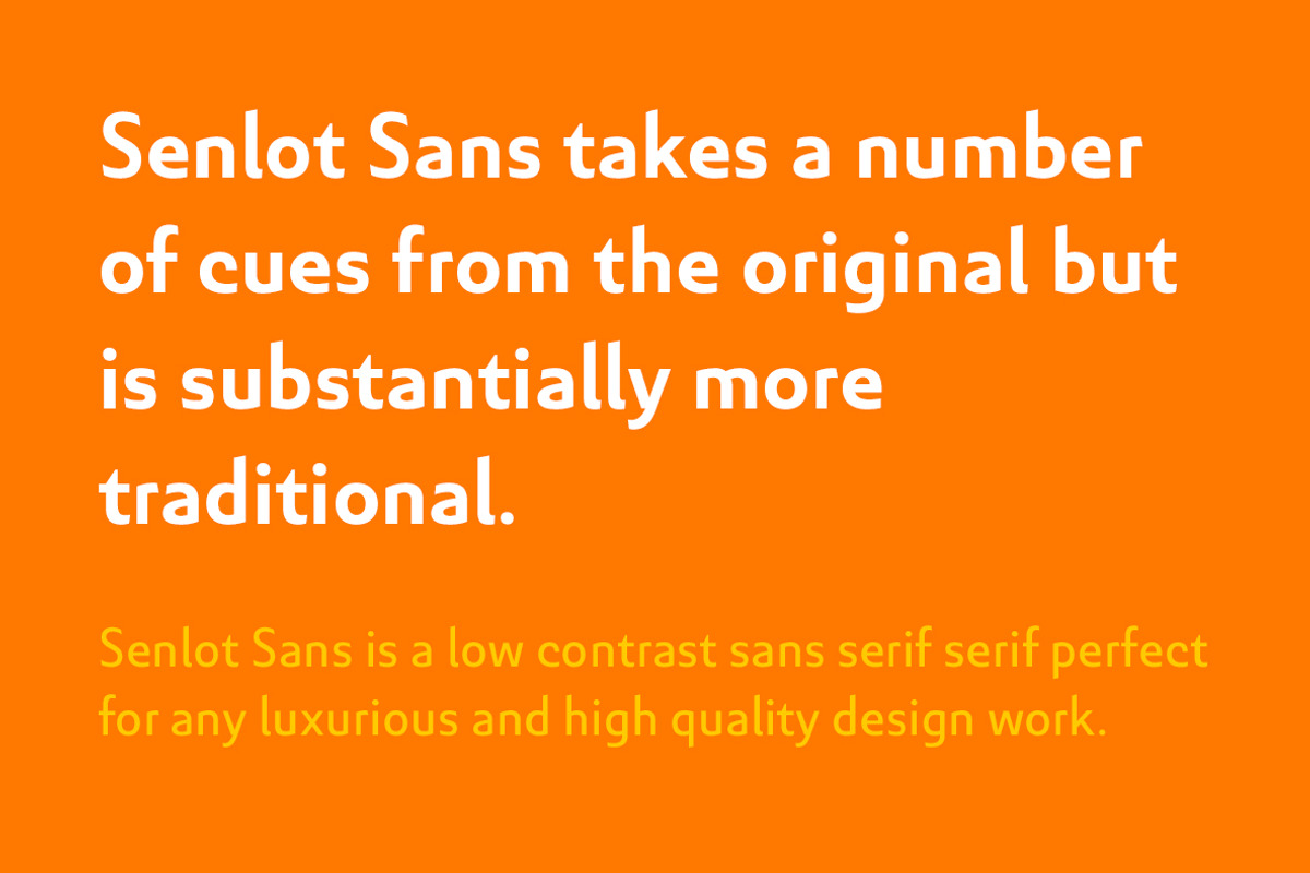Senlot Sans, a Sans Serif Font by insigne (Photo 4 of 6)