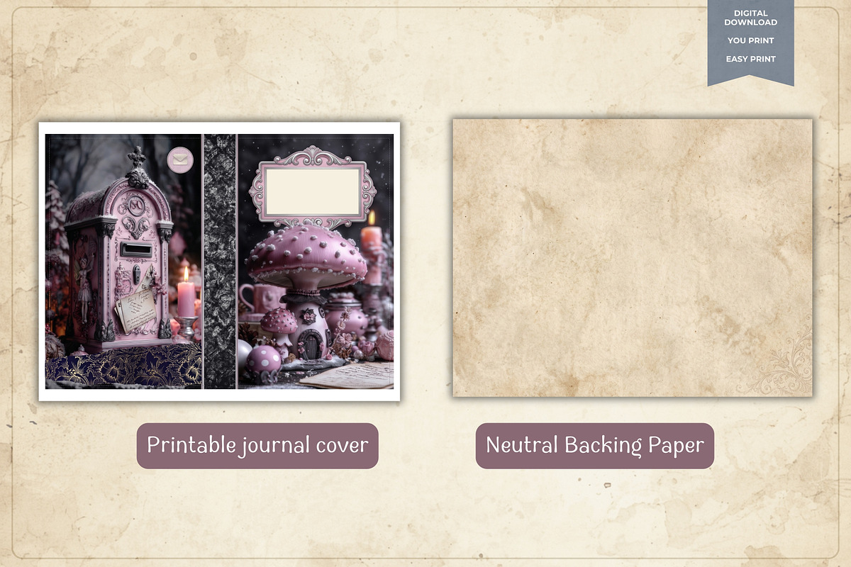 Printable Gothic Junk Journal Kit, a Decorative Illustration by Print Haven Mochi Vintage (Photo 2 of 5)