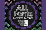 ALL KG Fonts Lifetime License, a Font by Kimberly Geswein Fonts