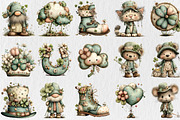 Whimsical St Patrick's Day Clipart, a Seasonal Illustration by Rose Art (Thumbnail 2 of 6)